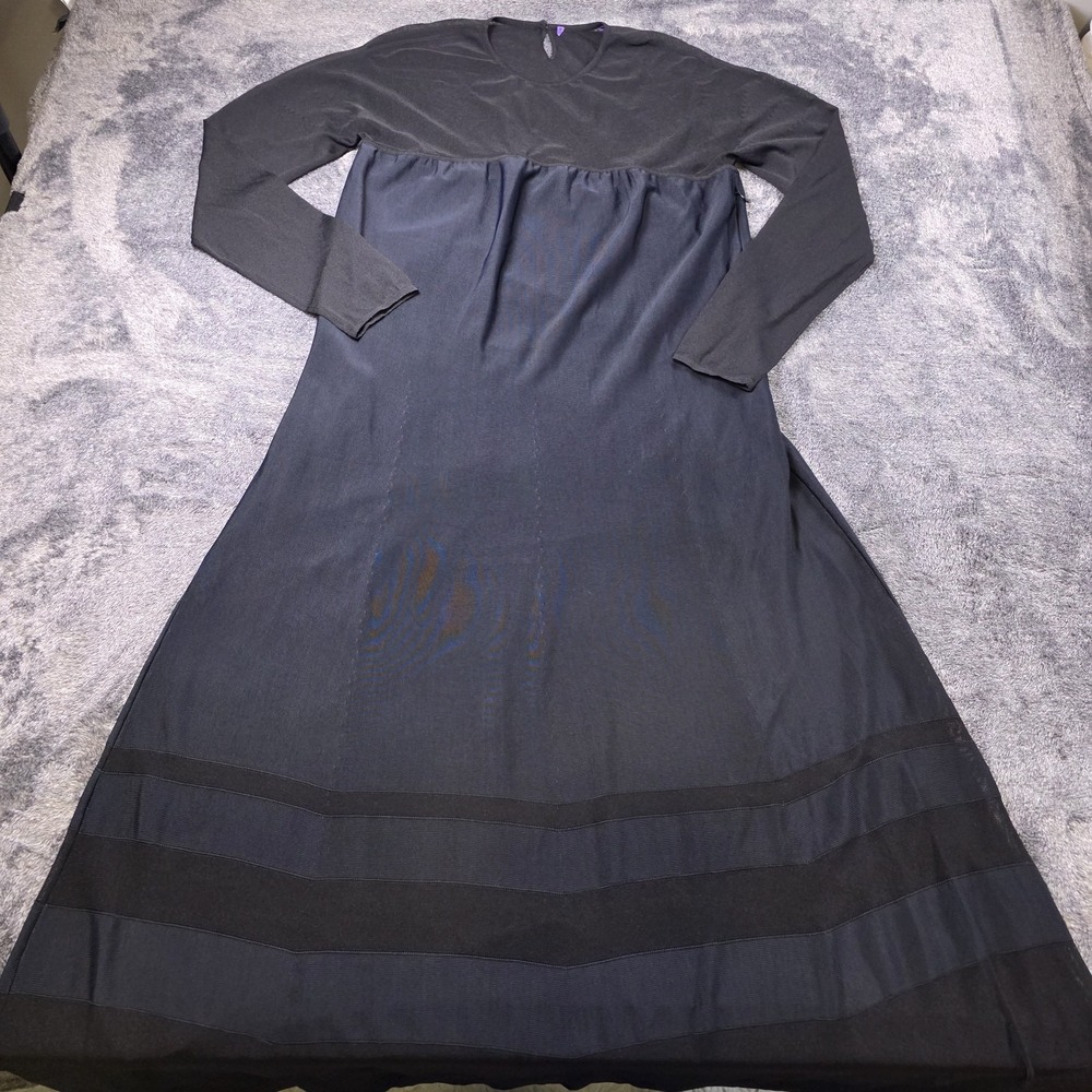 Ralph Lauren Purple Label Semi Sheer Crewneck Evening Dress Size XL $3,490